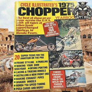 1975 CHOPPER YEARBOOK Cycle Illustrated BIG 144-Pages BIKER Motorcycle Customs +